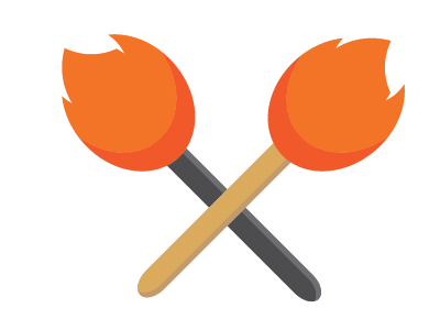 Matches fire illustration logo match matches vector