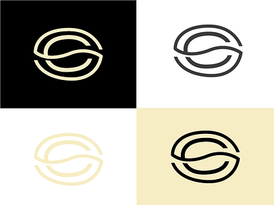 Secret Coffee Project beans coffee logo monogram