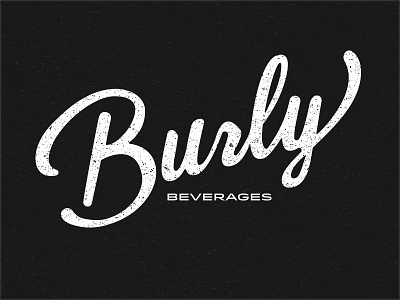 Burly Beverages Soda Co. branding local logo logotype soda syrups type typography
