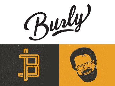 Burly Beverages Soda Co. bold branding craft handmade logo monogram soda