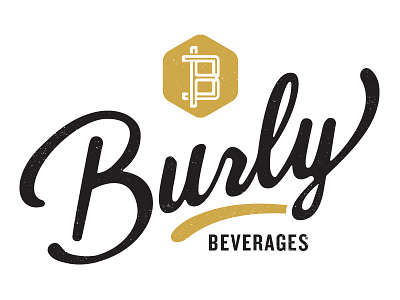 Burly Beverages Color Variant branding craft local logo logotype soda syrups type typography