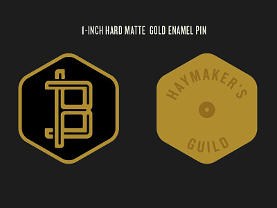 Haymaker's Guild Enamel Pin branding craft soda enamel pin lapel pin logo promotional items