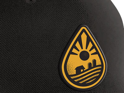 Hat Mockup badge branding california cannabis farm logo marijuana sacramento