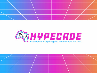 HYPECADE Reveal 80s 90s branding gaming gaming mascot logo identity logo logodesign retro