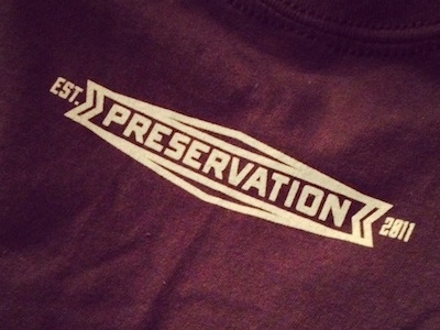 Preservation shirt canning logodesign logos print shirts silk screen