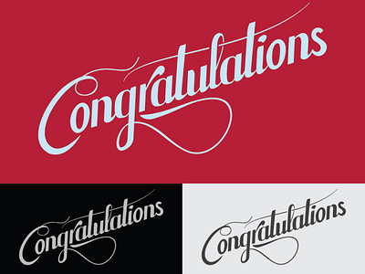 Congratulations - sketch for a gift card design