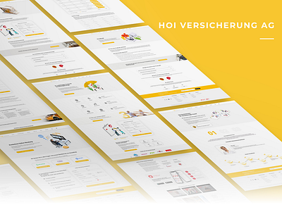 Hoi Versicherung AG - Website animation design graphic design illustration minimal typography ui ux vector