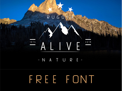 Alive Font branding design typography