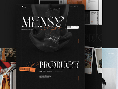 Website Mensy Design brand branding clothes design fashion ui ux web website