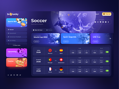 Gambling platform UI / UX