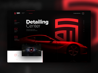 Detailing Center S91 | Design Website app design flat identity minimal type ui ux web website