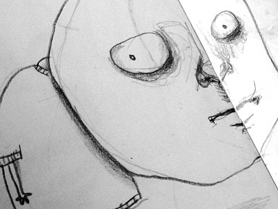 Do You Wanna Get It On? creepy drawing eyes illustration moleskin nasty paper pen pencil sketch strange weird