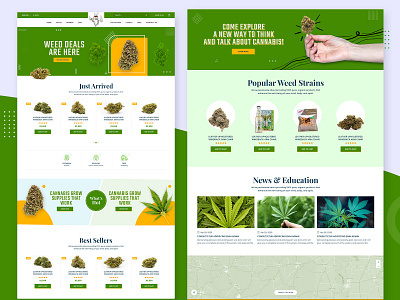Weed Homepage design