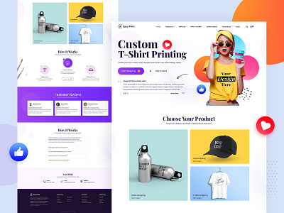 Online Printing Homepage Design creative homepage graphic design homepage modern homepage new homepage printng homepage templates ui website design