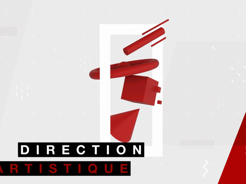 Direction Artistique art artistique composition design direction director motion red swiss white