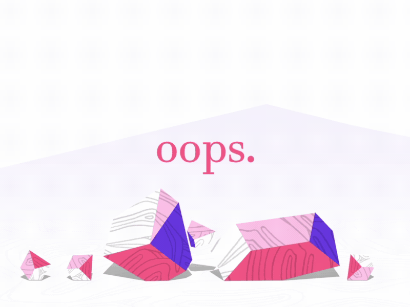 Oops 2d after animation design effects flat illustration motion oops texture