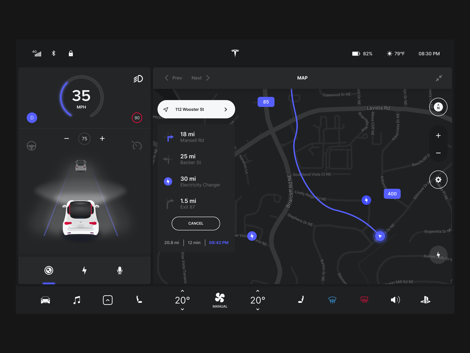 PLAYSTATION 5 X TESLA — Dashboard concept animation app car concept dashboard design newconcept playstation5 product design tesla ui ux