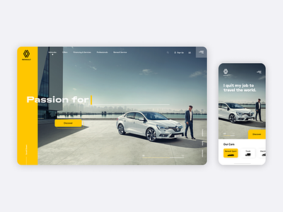 Renault — Website & Logo Redesign