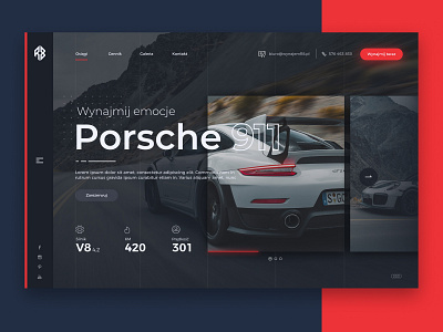 Porsche rental porsche porsche 911 rental responsive ui ux web website website design