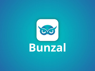 Bunzal Owl App Icon apps branding gradient icon logo owl symbol