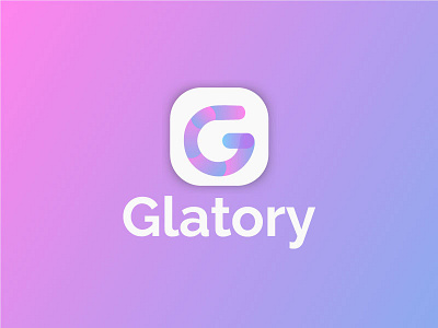 Glatory App Icon Design app color g gradient icon logo mark