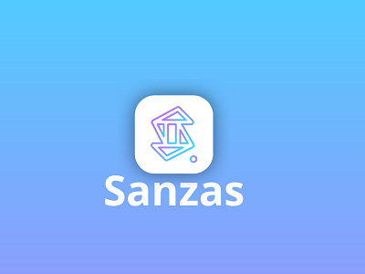 Sanzas Apps icon Design apps branding gradient icon logo symbol