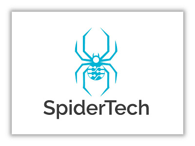 Spider Tech Logo animal birds branding logo spider technology