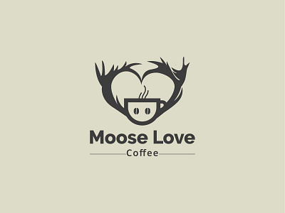 Moose love Coffee logo