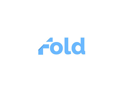 Fold Logo concept creative design fold logo mark shape