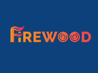 Firewood logo concept