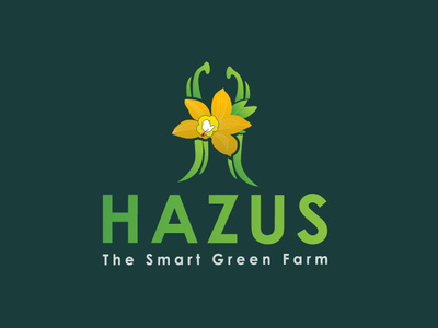 HAZUS Agriculture Logo agriculture branding gradient illustration letter h logo vanilla