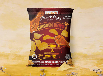 Chips Packaging Design bag brand branding crisps packaging packet