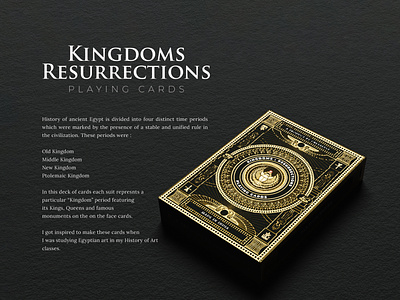 Kingdoms Resurrections : Playing Cards branding cretalyst custom deck custom playing cards egyptian egyptian playing cards engraving design engraving effect fineart graphic design packa packaging playing cards scratchboard traditional