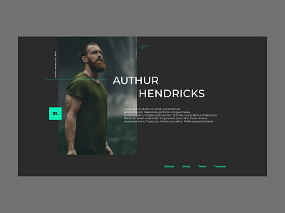 Template Landing Page design landing minimalism minimalist portfolio ui