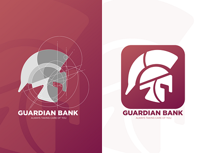 Guardian Bank | Logo and icon design app bootstrap branding colors design gradient graphic design icon illustration logo ui ux