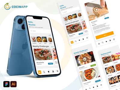 COCINAPP - Cooking mobile APP UI UX