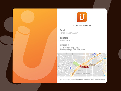 Contact Design Exploration - IU 404 app bootstrap colors gradient minimal portfolio profile subscribe ui ux website