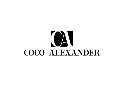 Coco Alexander case study fashion logo logo logo design