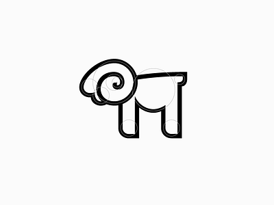 Ram animal logos logodesign logomark ram