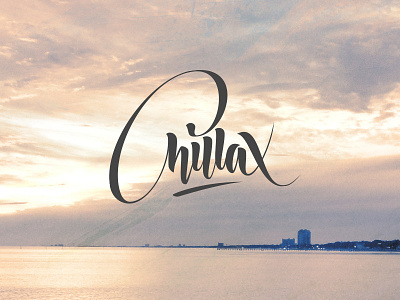 Chillax 365logodaily brushpen chillax designdaily2016 handlettering