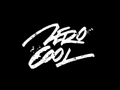 Zero Cool 365logodaily designdaily2016 folded pen handlettering zero cool