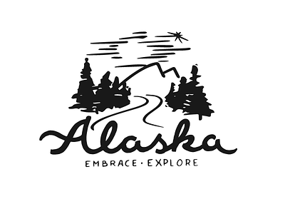 Alaska - Embeace Explore 365logodaily alaska authentic designdaily2016 handdrawn sketch