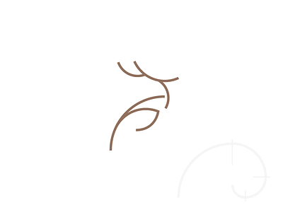 Jumping Deer 365logodaily animal logo deer deer logo designdaily2016 golden ratio logomark minimalistic simple