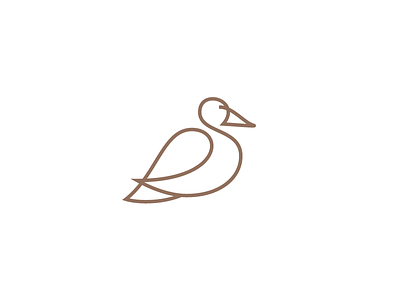 Wild Duck 365logodaily designdaily2016 logomark minimal animals minimalistic one line drawing wild duck