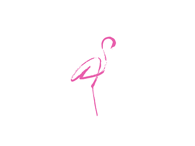 Flamingo 365logodaily designdaily2016 flamingo minimalistic minimanimal