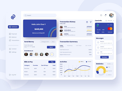 Payment System Dashboard dashboard payment system ui ux