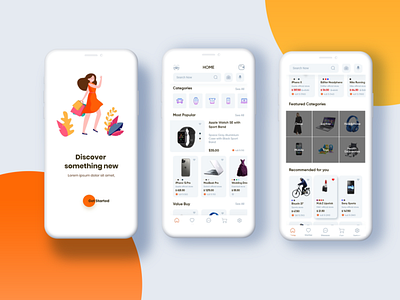 Ecommerce Mobile App app design ecommerce mobile app ui