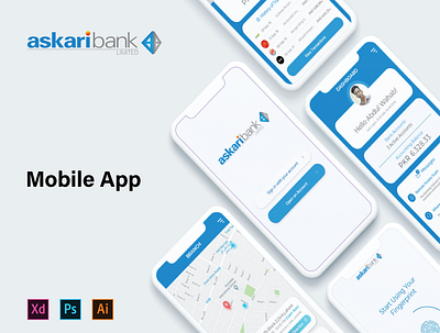 Askari Bank Mobile App Redesign app bank app bank ios design fintech ios app ios app design logo ui user experience userexperiencedesign userinterface userinterfacedesign ux uxdesign wahabs16 xd