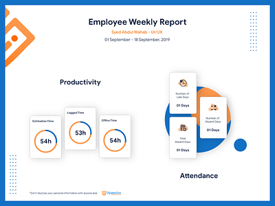 Employee Weekly Report - Template Design