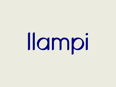 Llampi logo minimal type typography